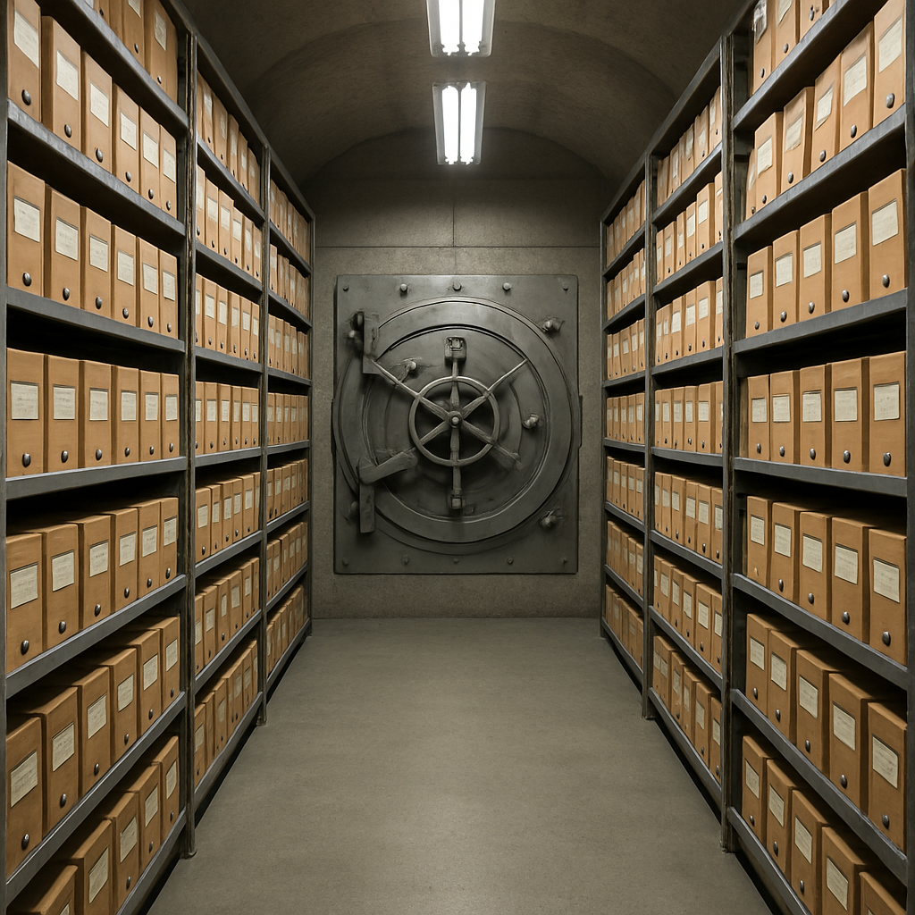 Archive in a vault