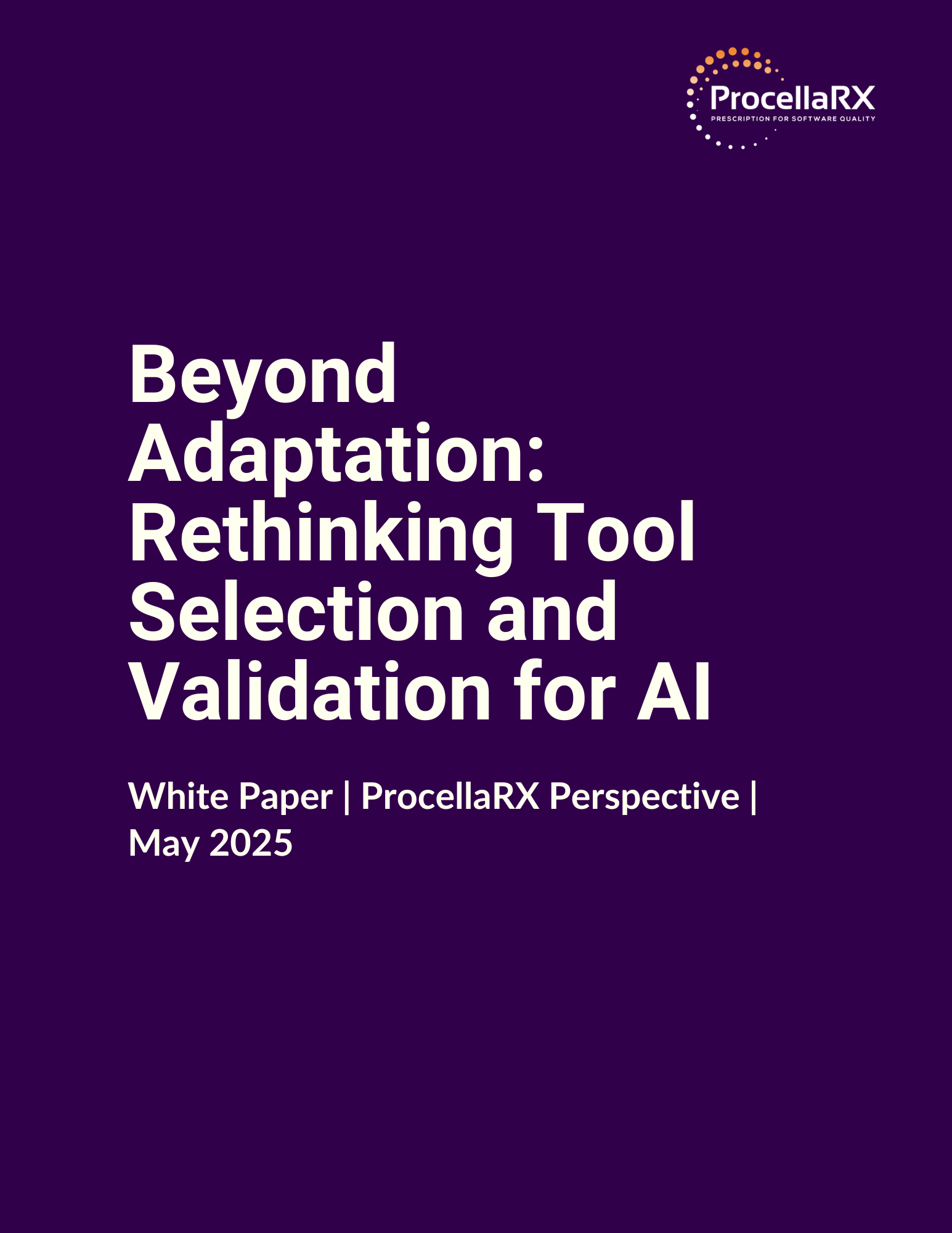 Beyond Adaptation Rethinking Tool Selection and Validation for AI